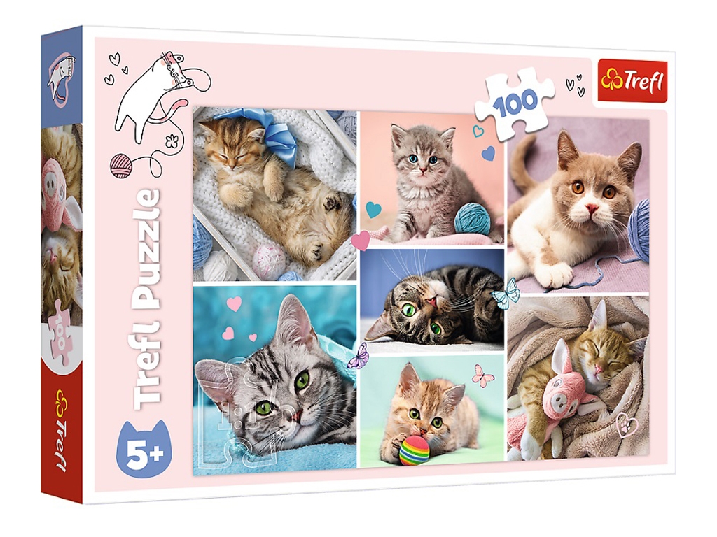 Пазл Trefl Кошки, 100 деталей