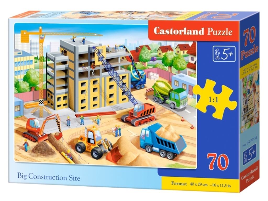 Пазли Big Construction Site, 70 елементів, Castorland B-070138