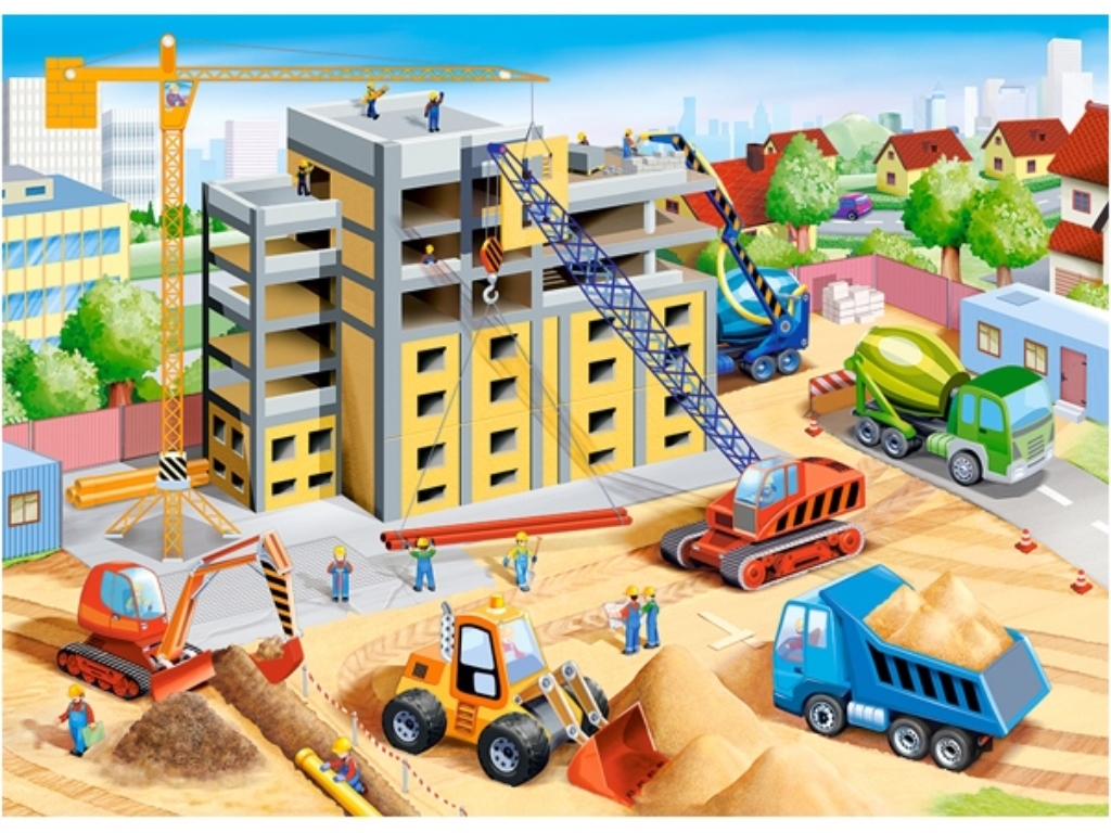 Пазли Big Construction Site, 70 елементів, Castorland B-070138
