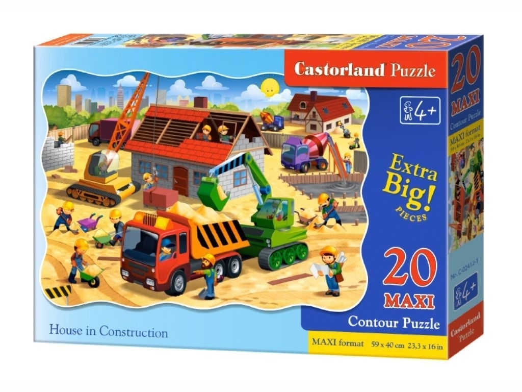 Пазлы Строительство дома, 20 элементов, Castorland С-02412