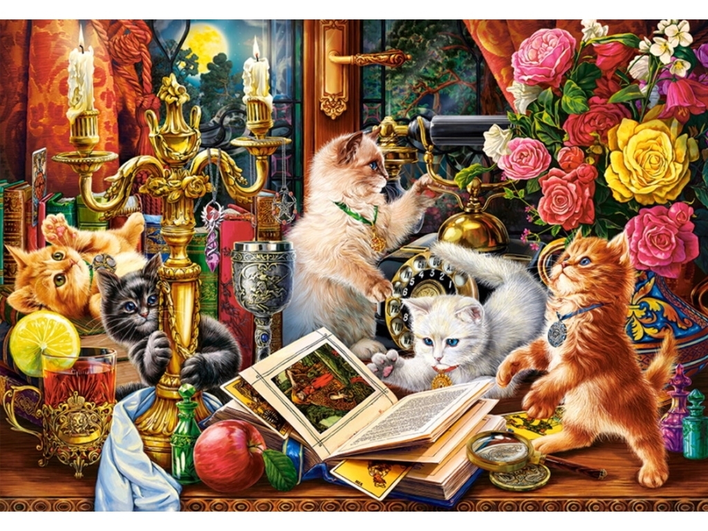 Пазлы Очаровательные котята, 1000 элементов, Castorland