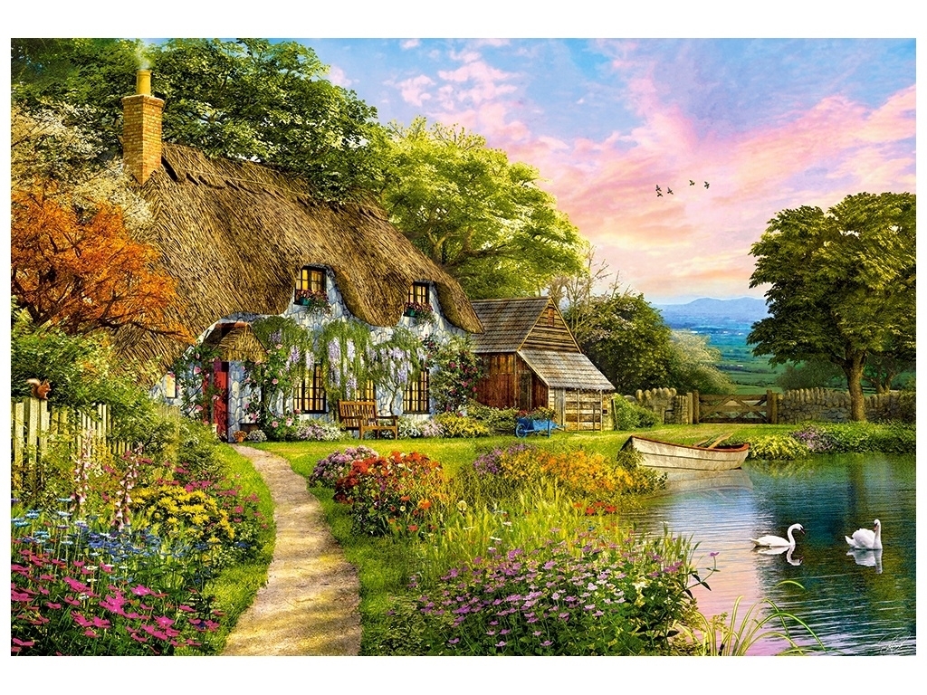 Пазлы Countryside Cottage, 1500 элементов, Castorland