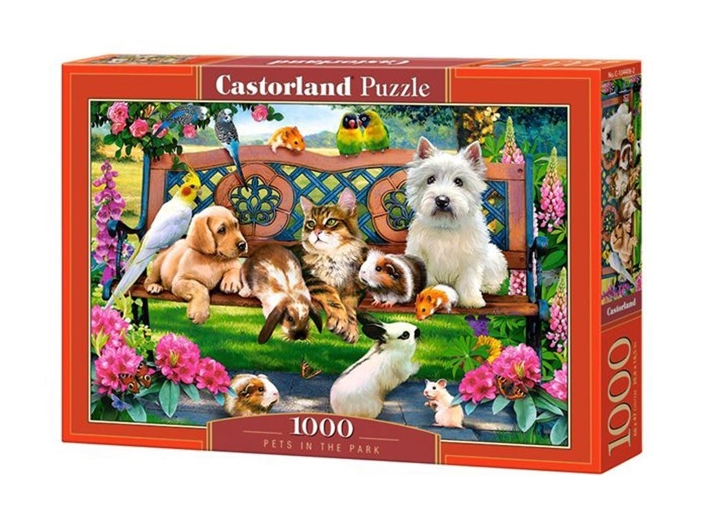 Пазлы Домашние животные в парке 1000 элементов, Castorland