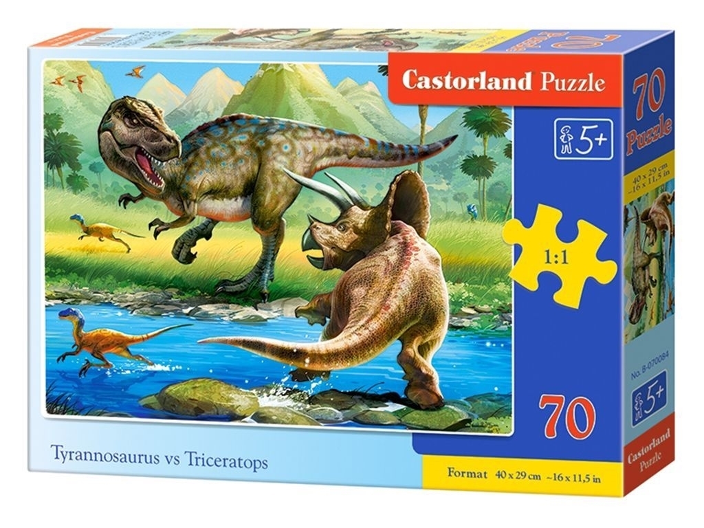 Пазлы Динозавры 70 элементов, Castorland B-070084