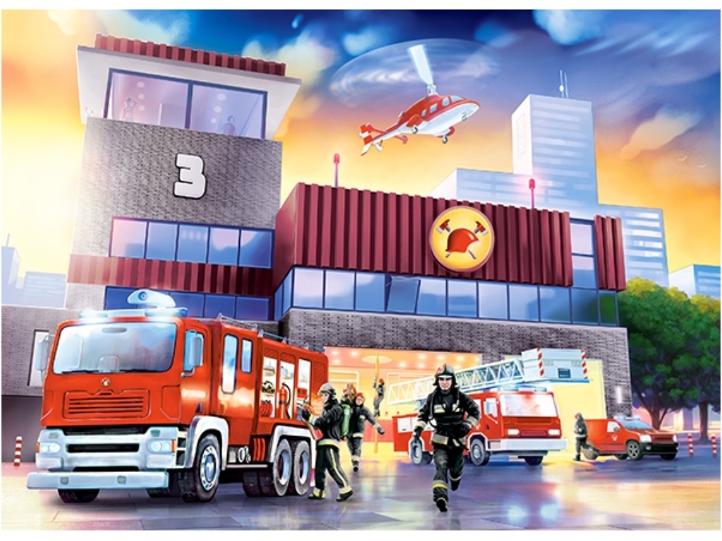 Пазлы Fire Station, 70 элементов, Castorland B-070121