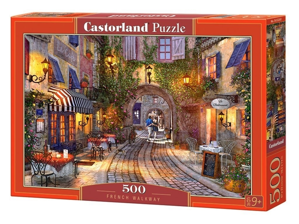 Пазлы Французская улочка 500 элементов, Castorland