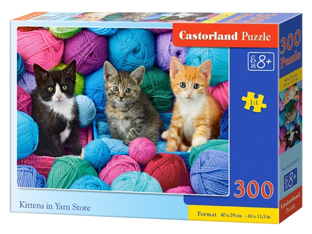 Пазлы Kittens в Yarn Store, 300 элементов, Castorland B-030477