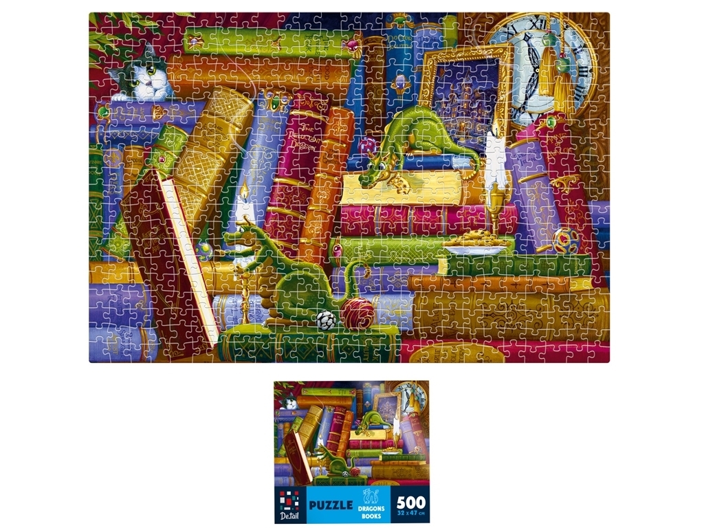 Пазлы Книги о драконах, 500 деталей, De,tail DT500-12