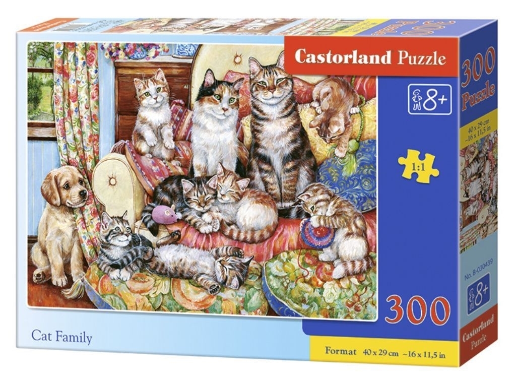 Пазли Котяча сім'я, 300 елементів, Castorland