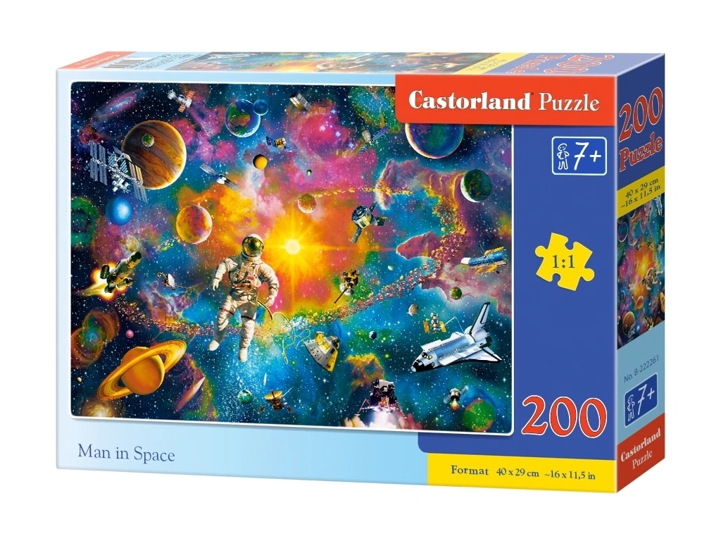 Пазлы человек в космосе, 200 элементов, Castorland