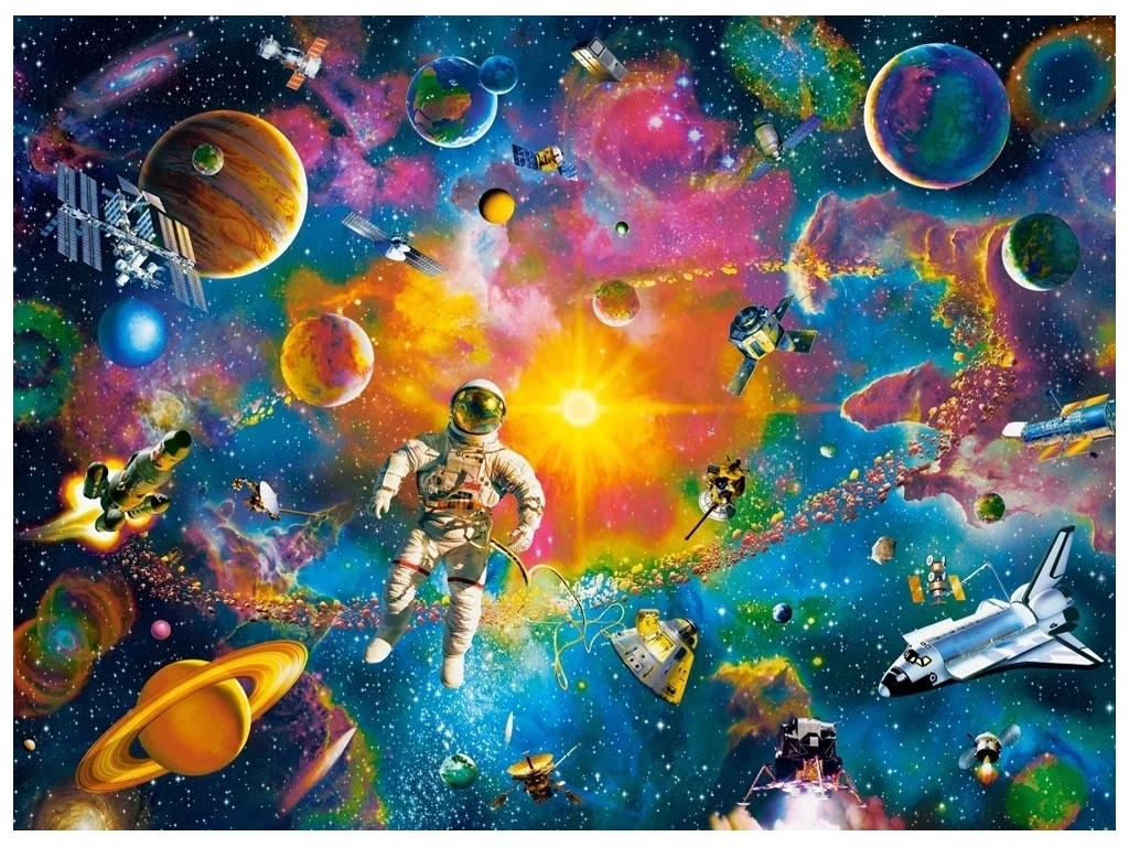 Пазли Людина у космосі, 2000 елементів, Castorland