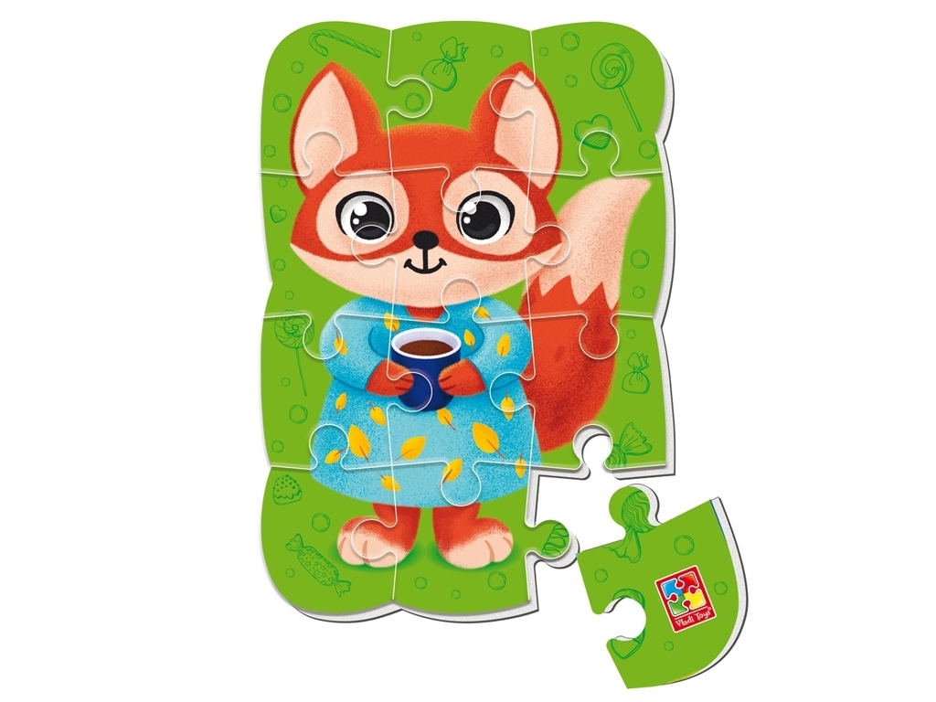 Пазли м'які магнітні А5, Малюк зможе Лисиця, Vladi Toys