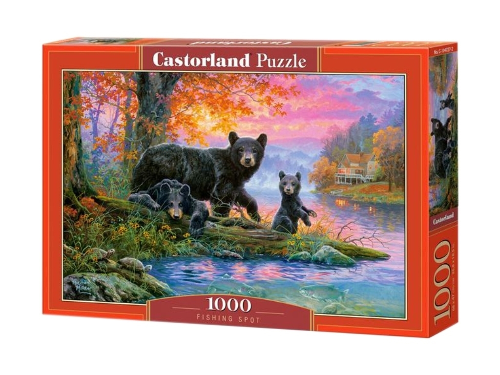Пазлы Место для рыбалки, 1000 элементов, Castorland