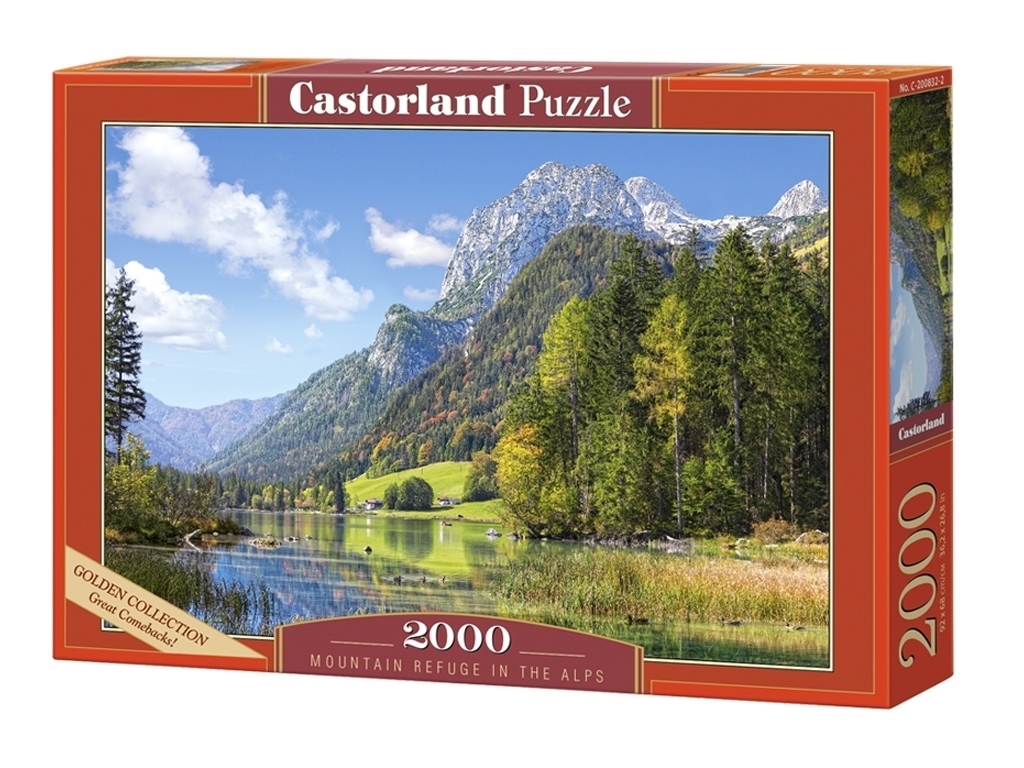 Пазлы Mountain Refuge в Alpах, 2000 элементов, Castorland