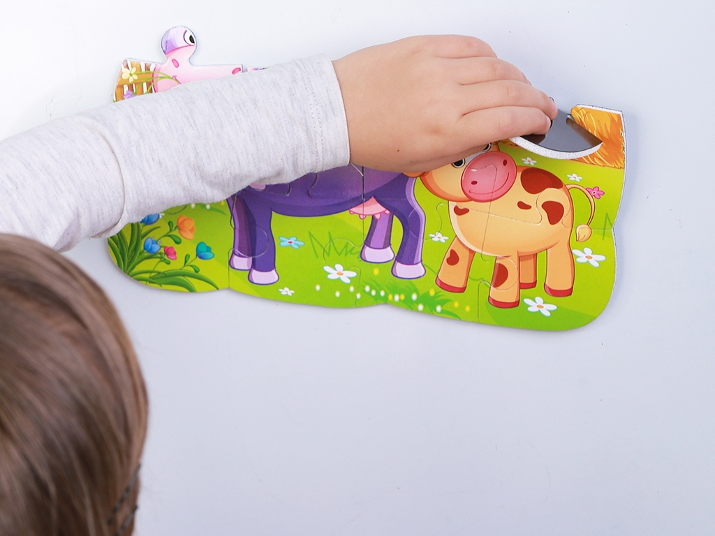 Пазли на магніті А5 Корова і теля, Vladi Toys