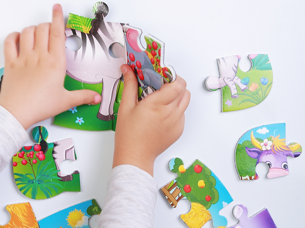 Пазли на магніті А5 Корова і теля, Vladi Toys
