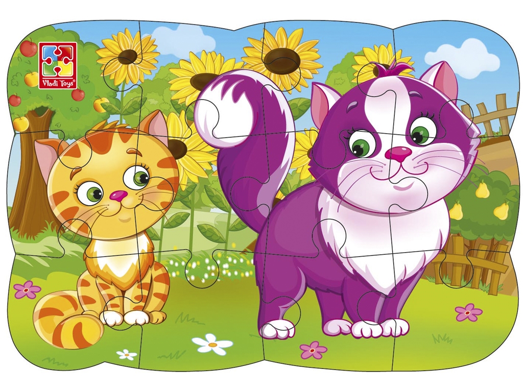 Пазли на магніті А5 Котики, Vladi Toys
