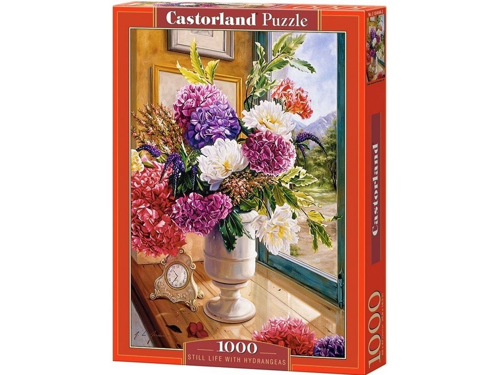 Пазлы Натюрморт с гортензиями 1000 элементов, Castorland