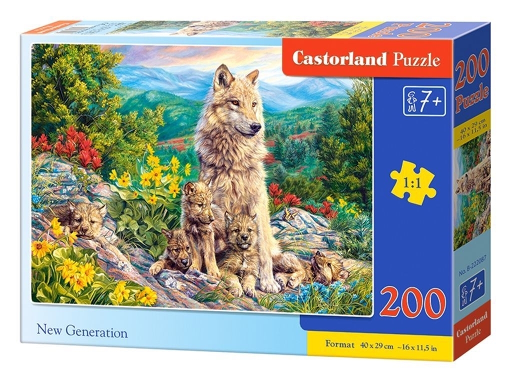 Пазли Нове покоління 200 елементів, Castorland B-222087