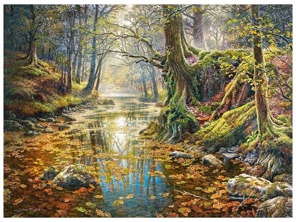 Пазли Осінній ліс 2000 елементів, Castorland