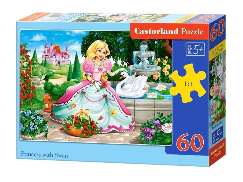 Пазлы Принцесса с лебедем, 60 элементов, Castorland