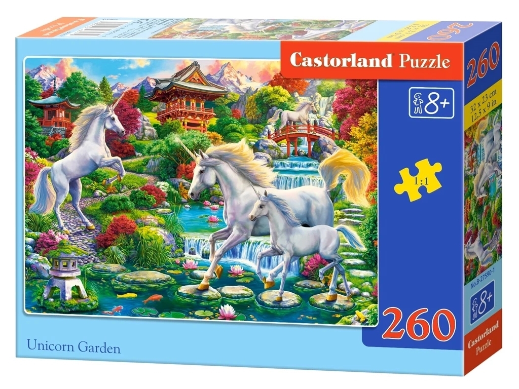 Пазлы Сад единорогов, 260 элементов, Castorland
