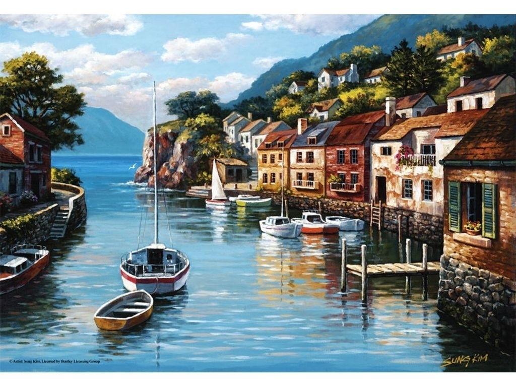 Пазлы Деревня на воде, 500 элементов, Anatolian 3535