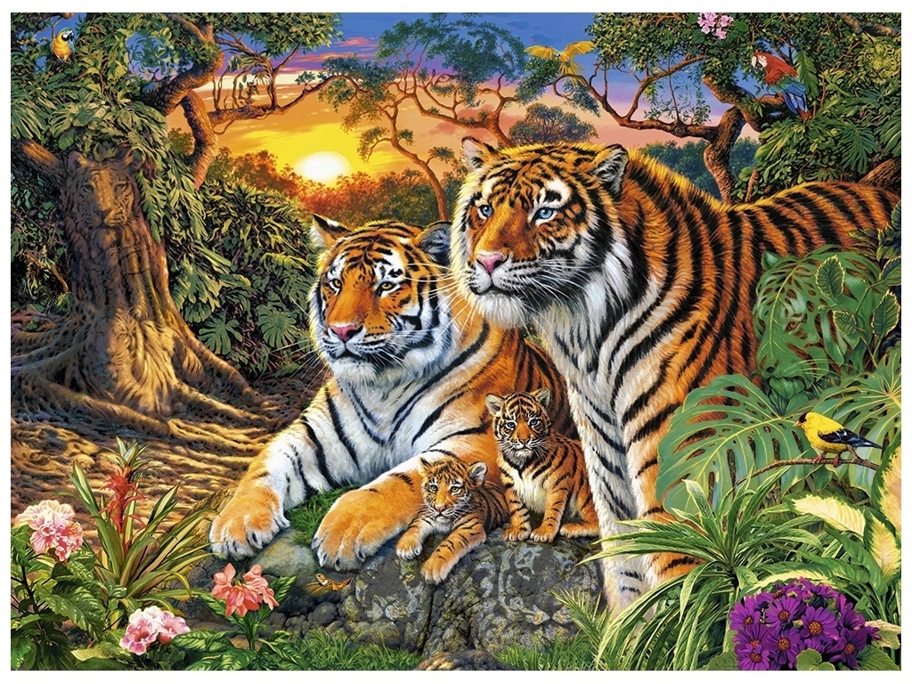Пазлы Tiger Family, 2000 элементов, Castorland