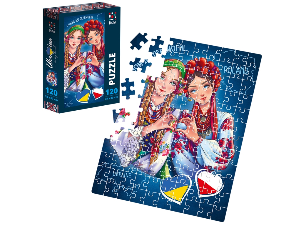 Пазли Україна & Польща, 120 елементів, De,tail