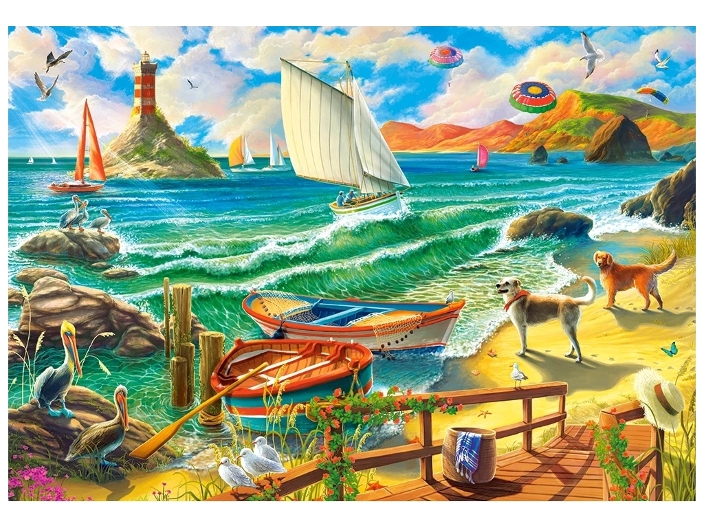 Пазлы Выходные на море, 1000 элементов, Castorland C-104895