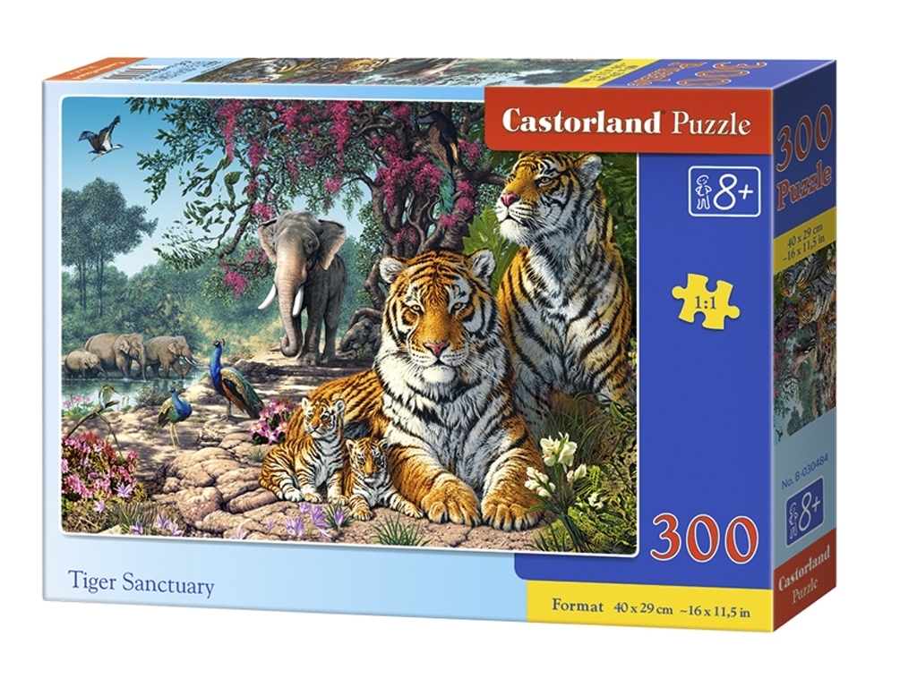 Пазлы Заповедник тигров, 300 элементов, Castorland B-030484