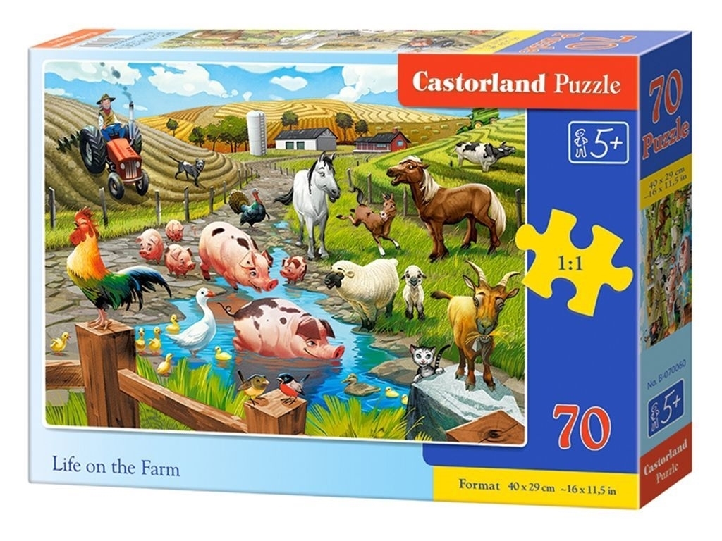 Пазлы Жизнь на ферме 70 элементов, Castorland B-070060