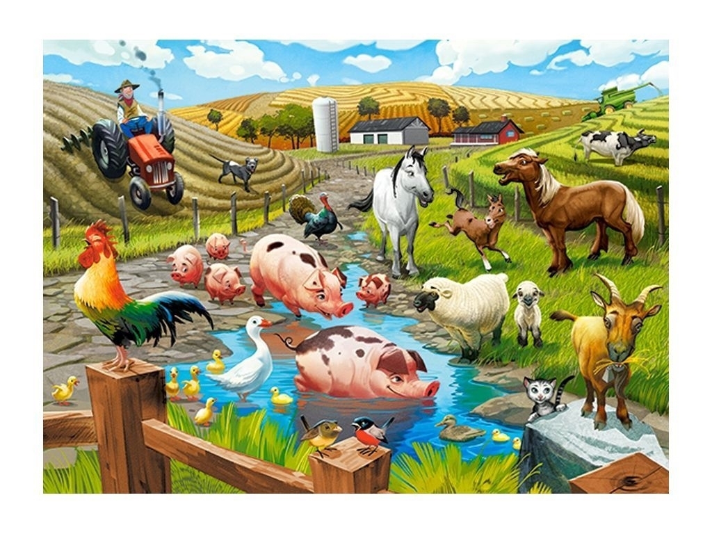 Пазлы Жизнь на ферме 70 элементов, Castorland B-070060