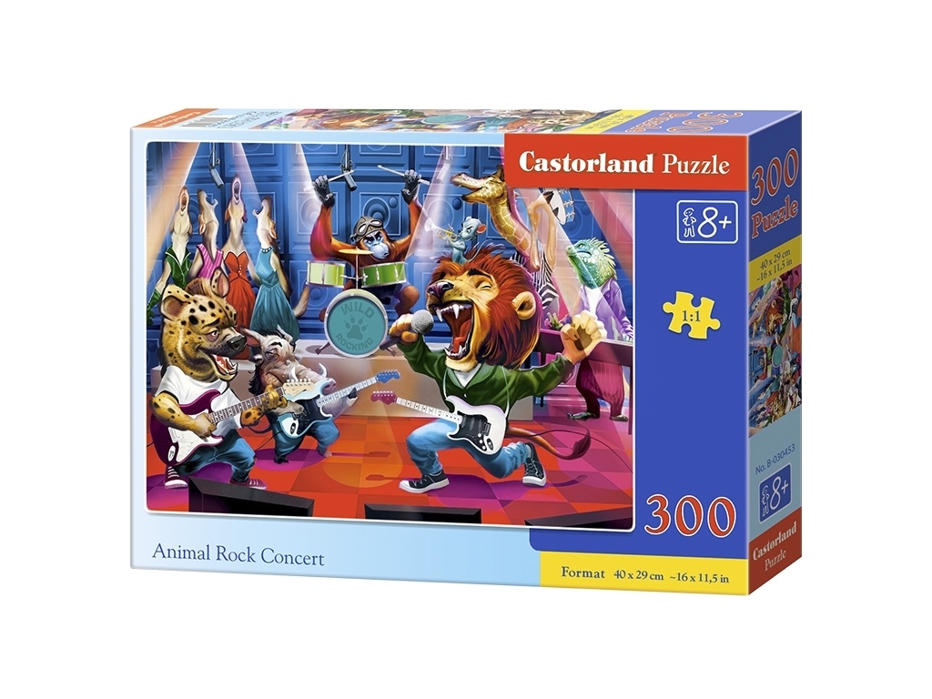 Пазлы Звериный рок-концерт, 300 элементов, Castorland B-030453