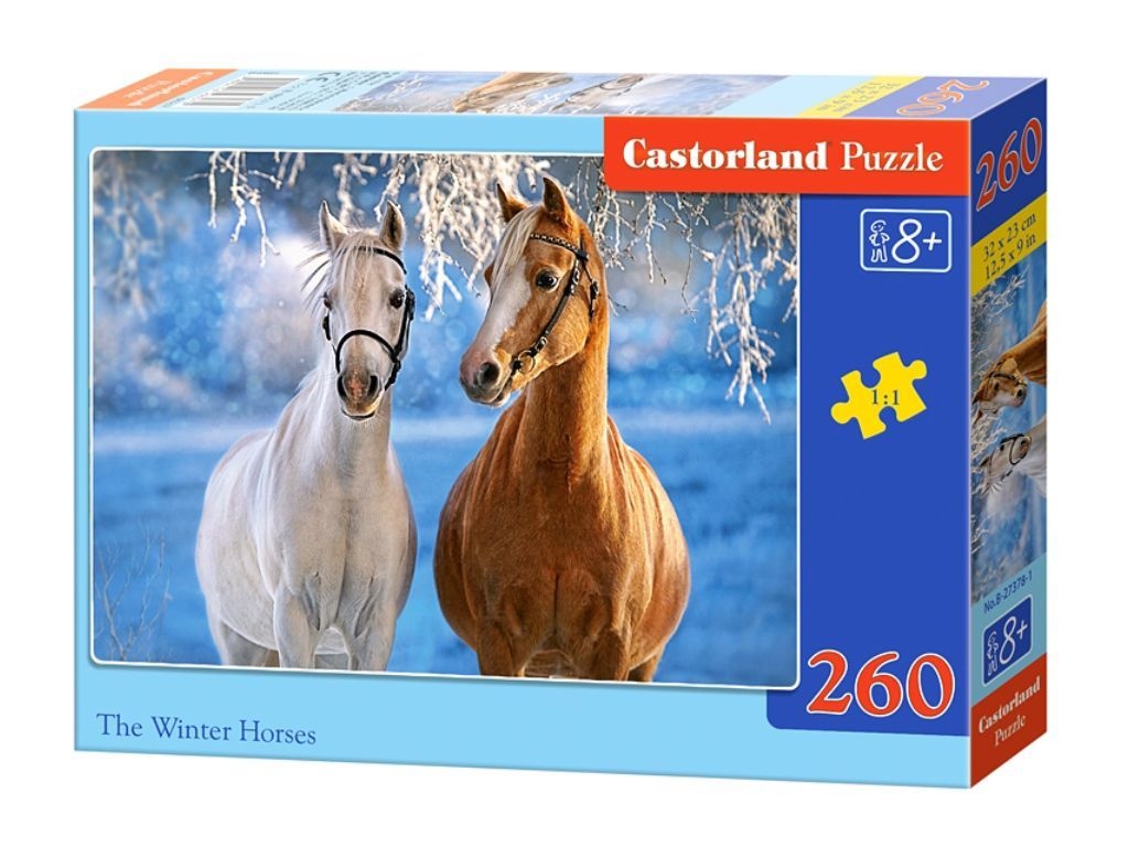 Пазли Зимові коні, 260 елементів, Castorland В-27378