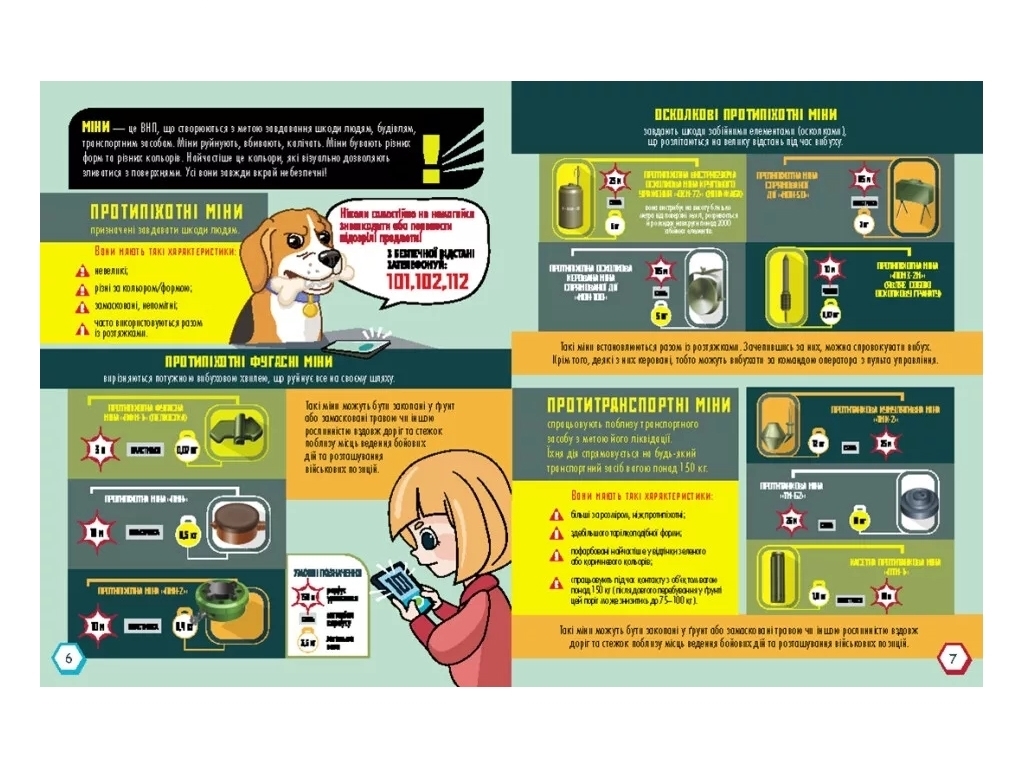 Пособие "Минная безопасность в инфографике", 9+, О. Ольховская, Кенгуру