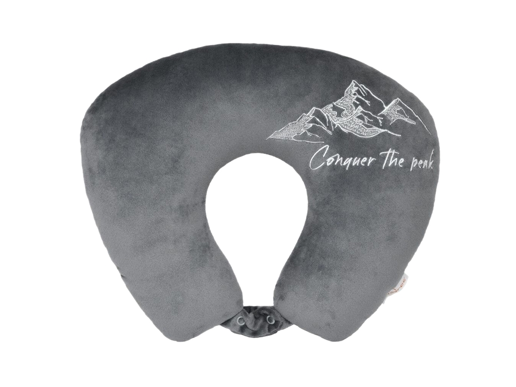 Подголовник дорожный анатомическая форма Conquer the Peak, 38 см, текстильный, Tigres