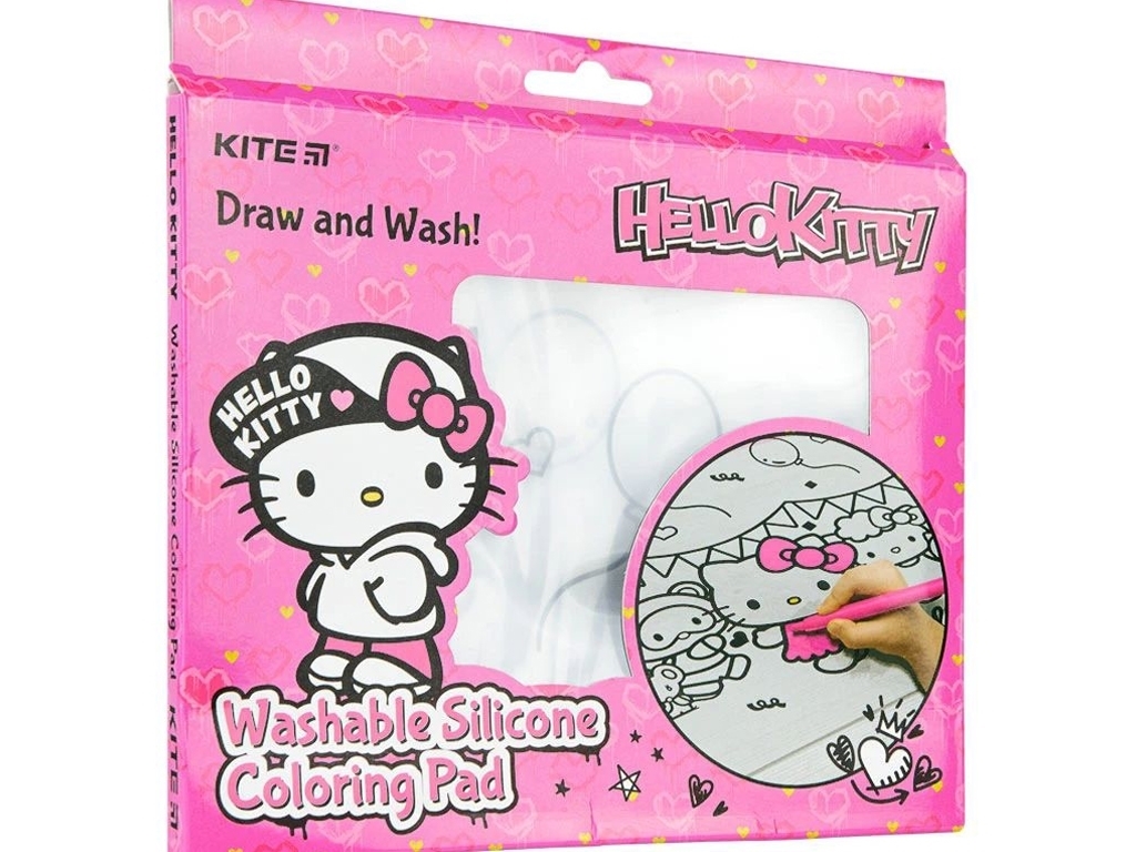 Подкладка раскраска силиконовая Hello Kitty 30х40см, Kite