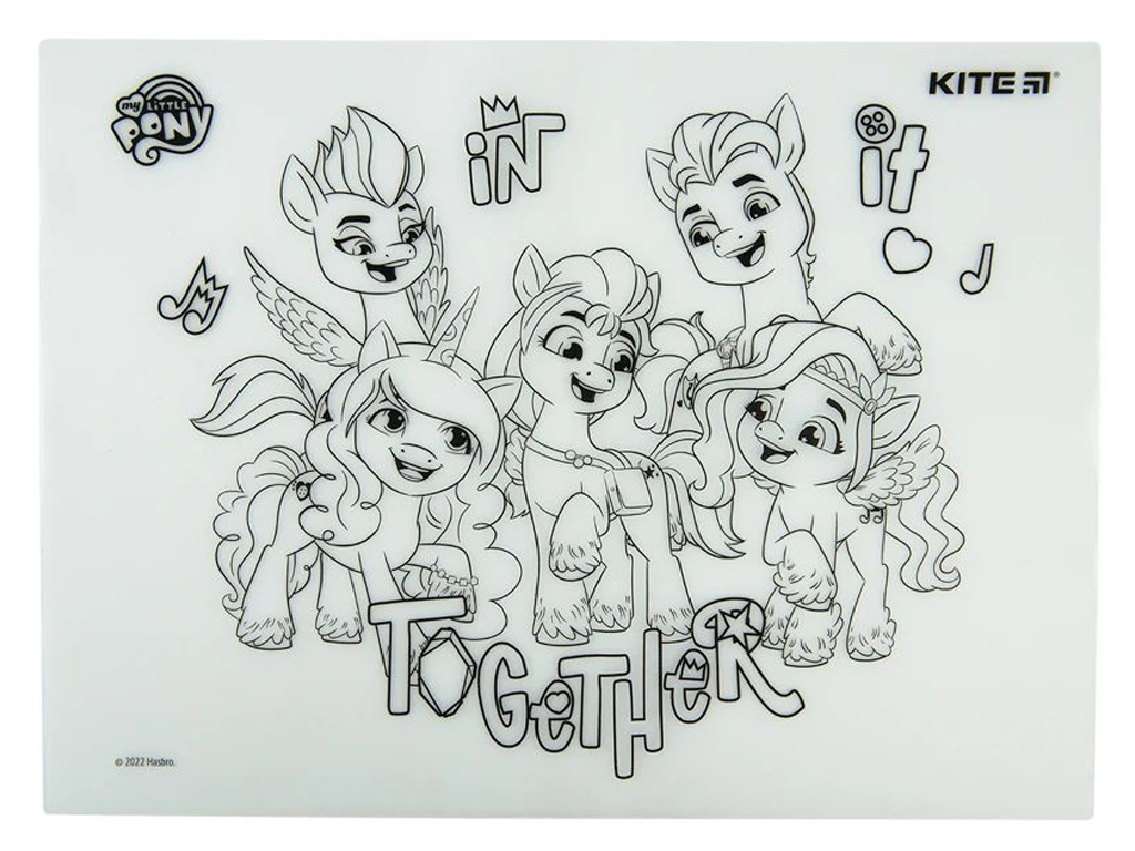 Подкладка раскраска силиконовая My Little Pony 30х40см, Kite