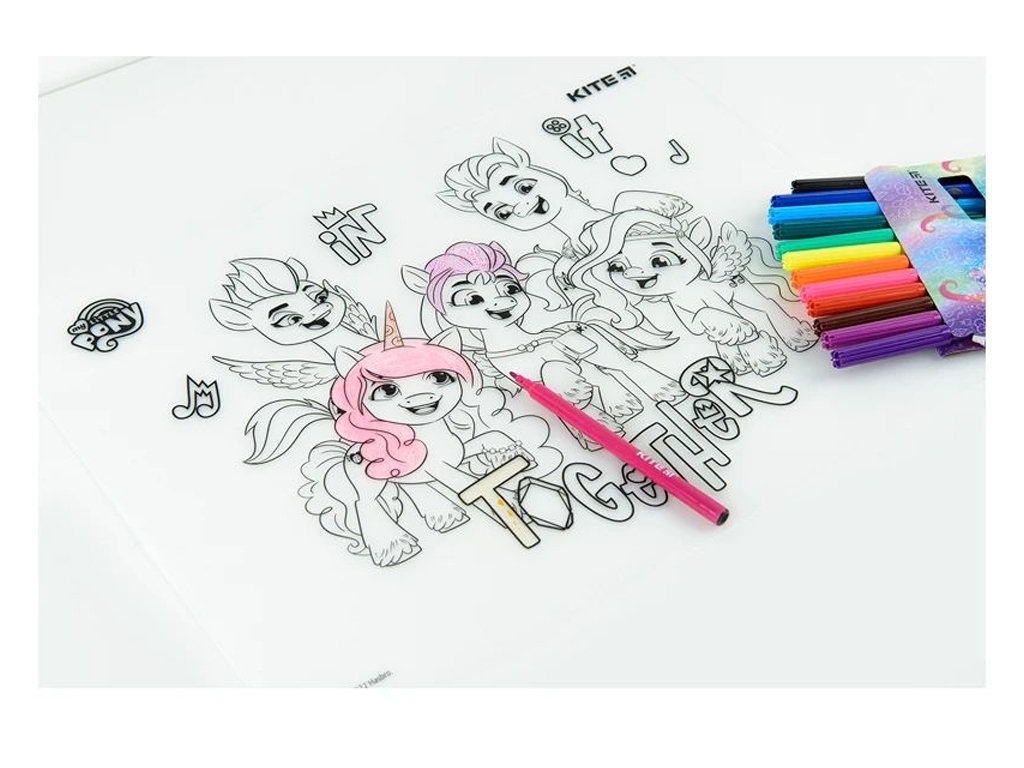 Подкладка раскраска силиконовая My Little Pony 30х40см, Kite