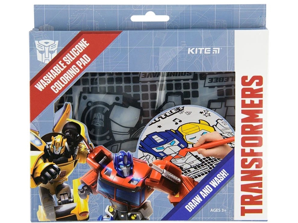 Подкладка раскраска силиконовая Transformers Generations 30х40см, Kite