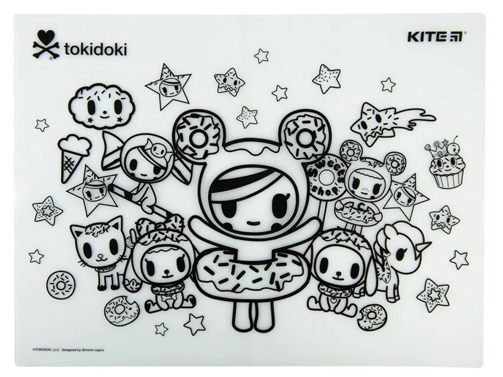 Подкладка раскраска силиконовая Tokidoki 30х40см, Kite