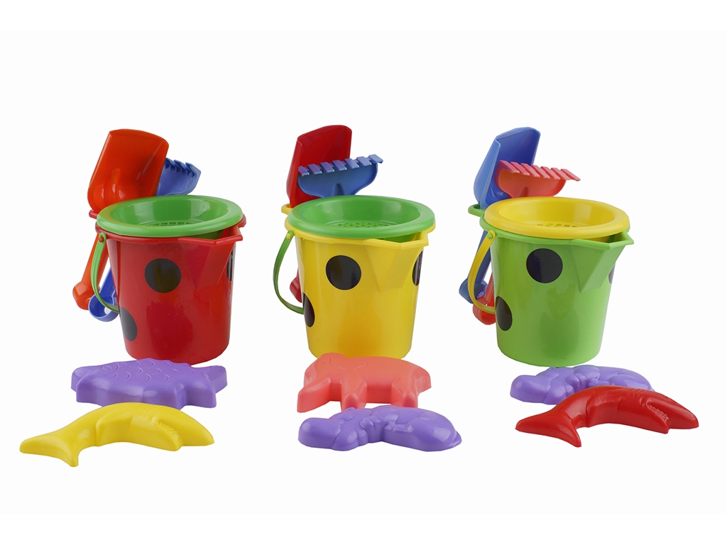 Набор для песочницы малый S0006, 16 см, с ведерком и ситечком, M Toys