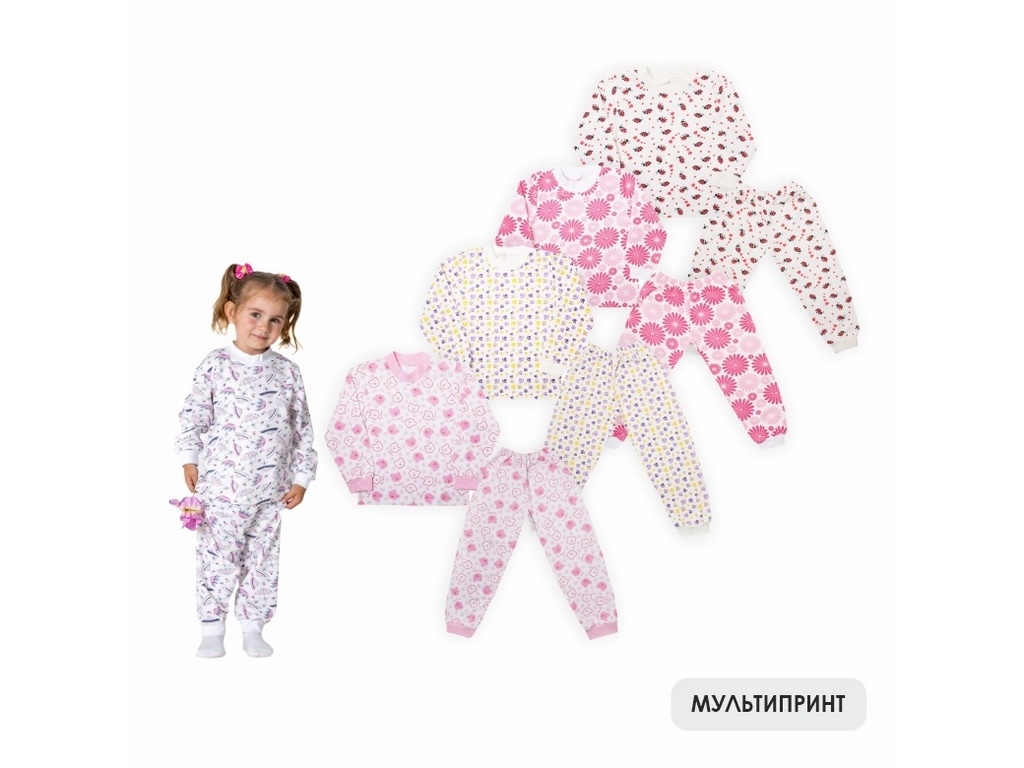 Піжама дитяча для дівчинки ТЕПЛА-1, Зріст 122, Gabbi
