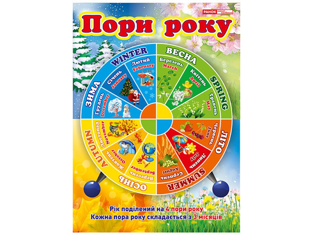 Плакат "Пори року • Дні тижня", 1-9 років, Ранок