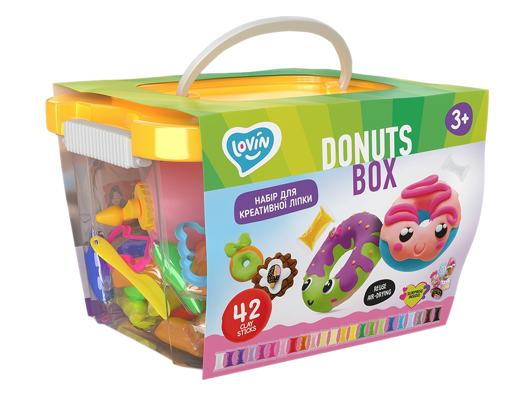 Набір легких пластилінів Maxi Box. TM LOVIN'DO 70109