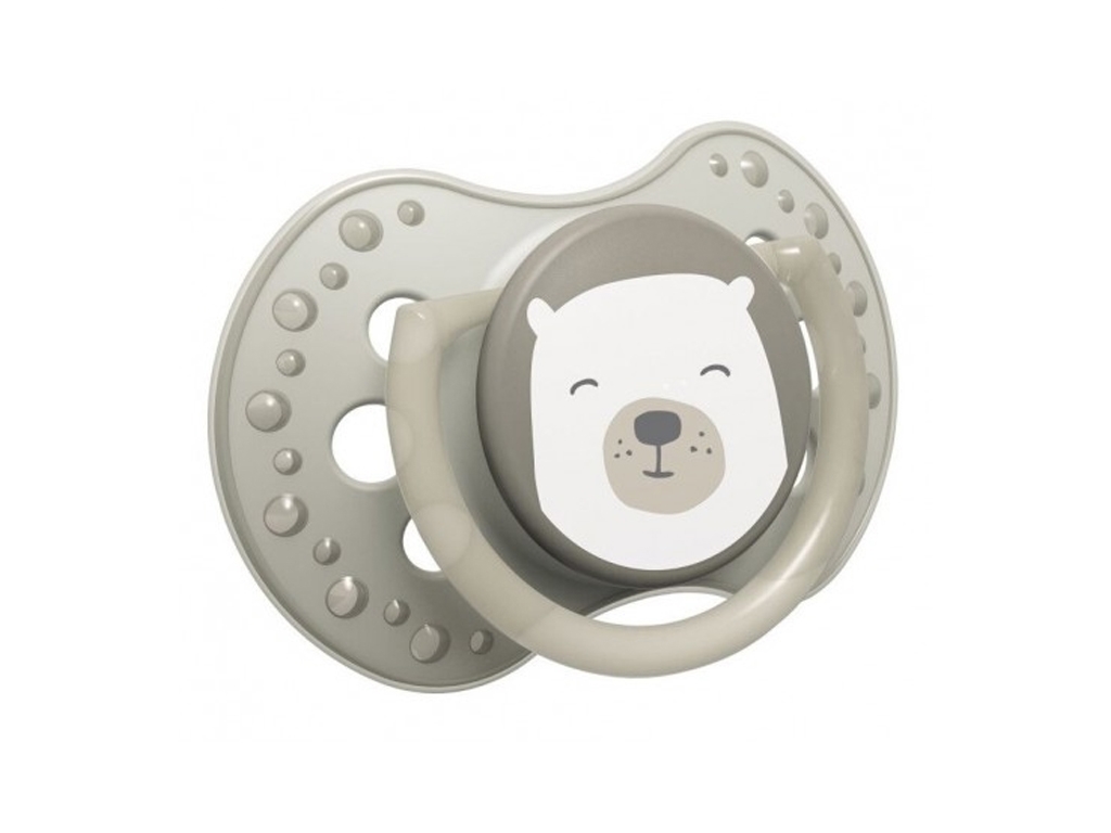 Пустушка силіконова динамічна 0-3 місяці 2 шт. Buddy bear. LOVI 22/863