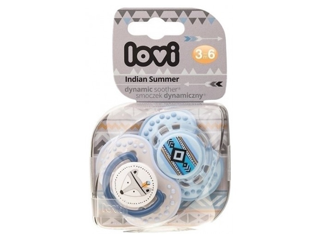 Пустушка силіконова Indian Summer Boy, силікон, 3-6 міс., 22/856boy, LOVI