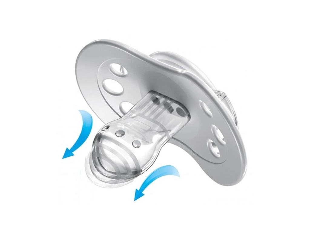 Пустушка силіконова Dynamic Salt Pepper, силікон, 6-18 міс., 22/879, LOVI