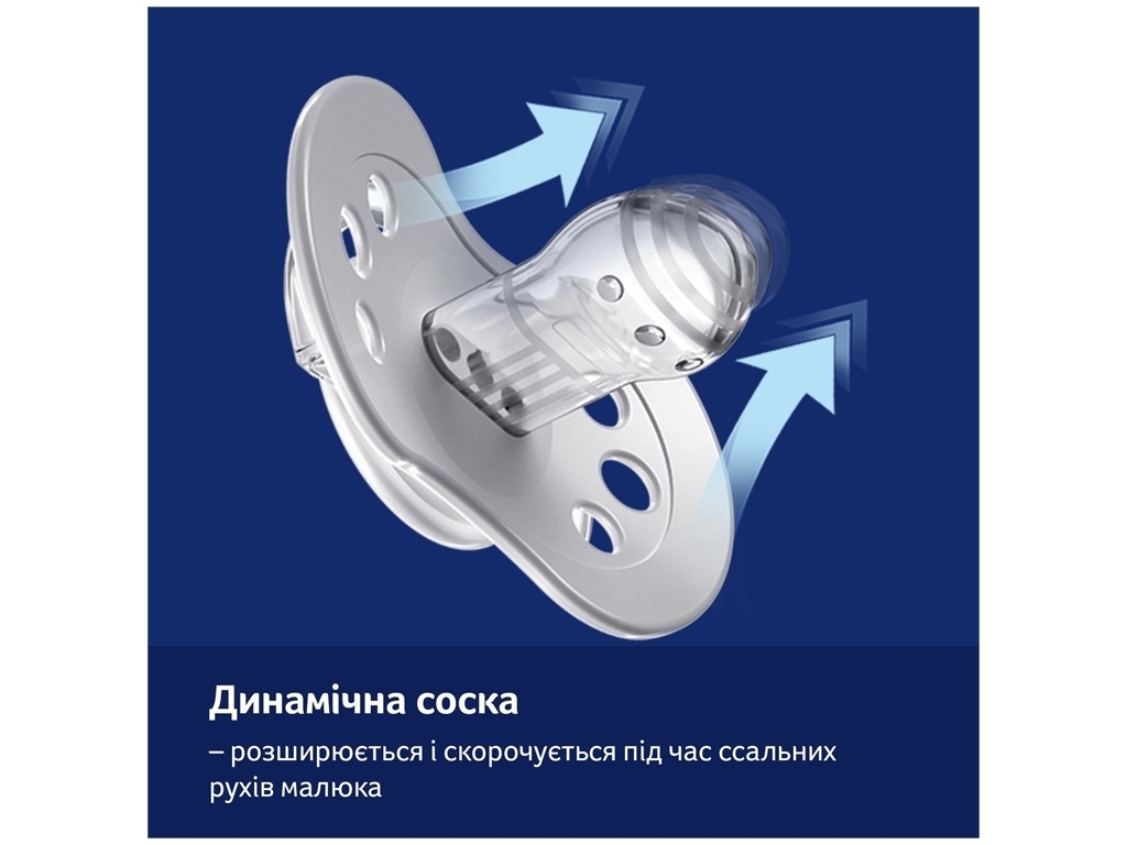 Пустушка силіконова динамічна Night&Day Girl, 6-18 міс., 22/915girl, LOVI